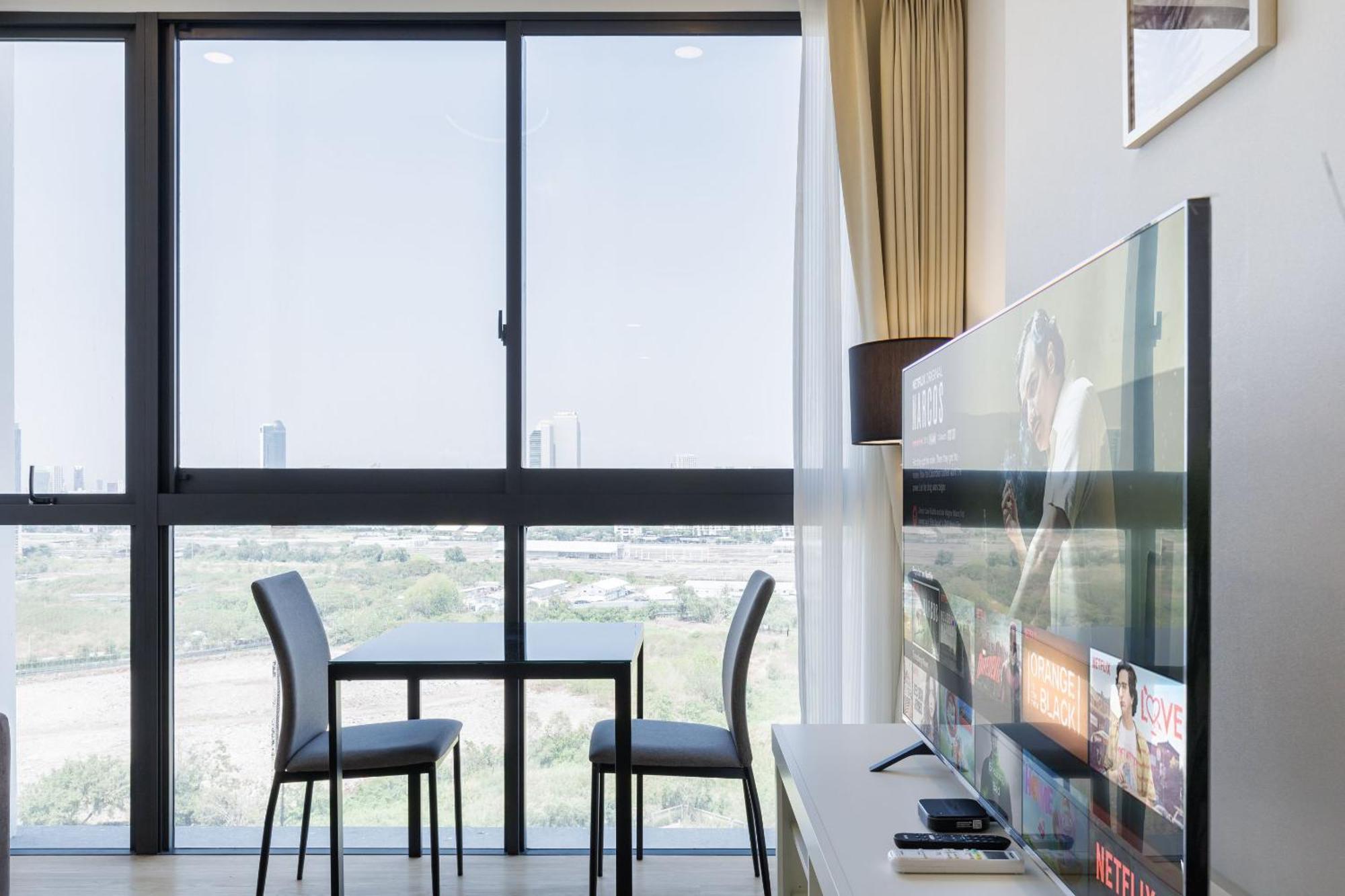 Loft Pool Superior Near Jodd Night Market 500mbps Wi-fi Twin Appartement