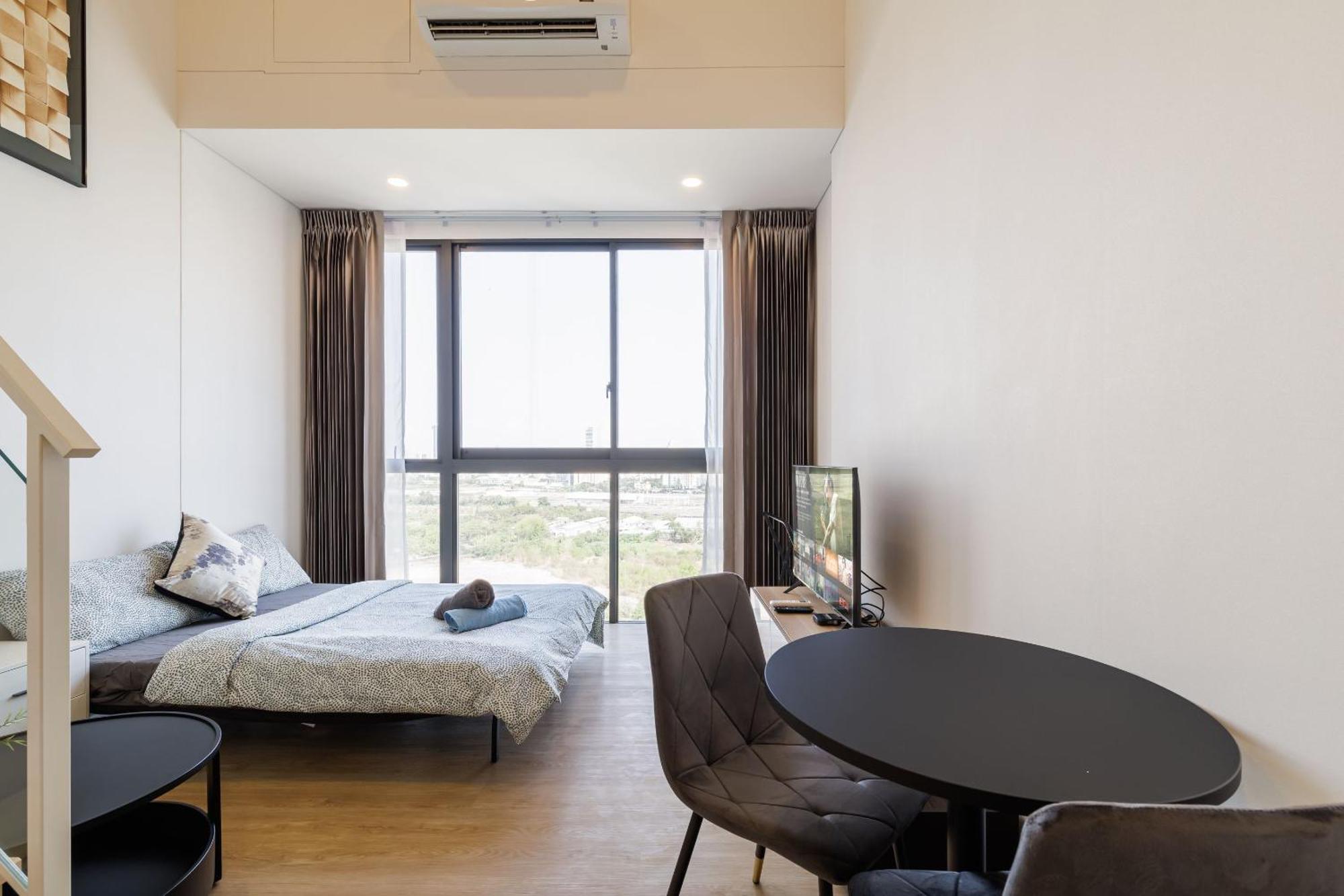 Loft Pool Superior Near Jodd Night Market 500mbps Wi-fi Twin Appartement *
