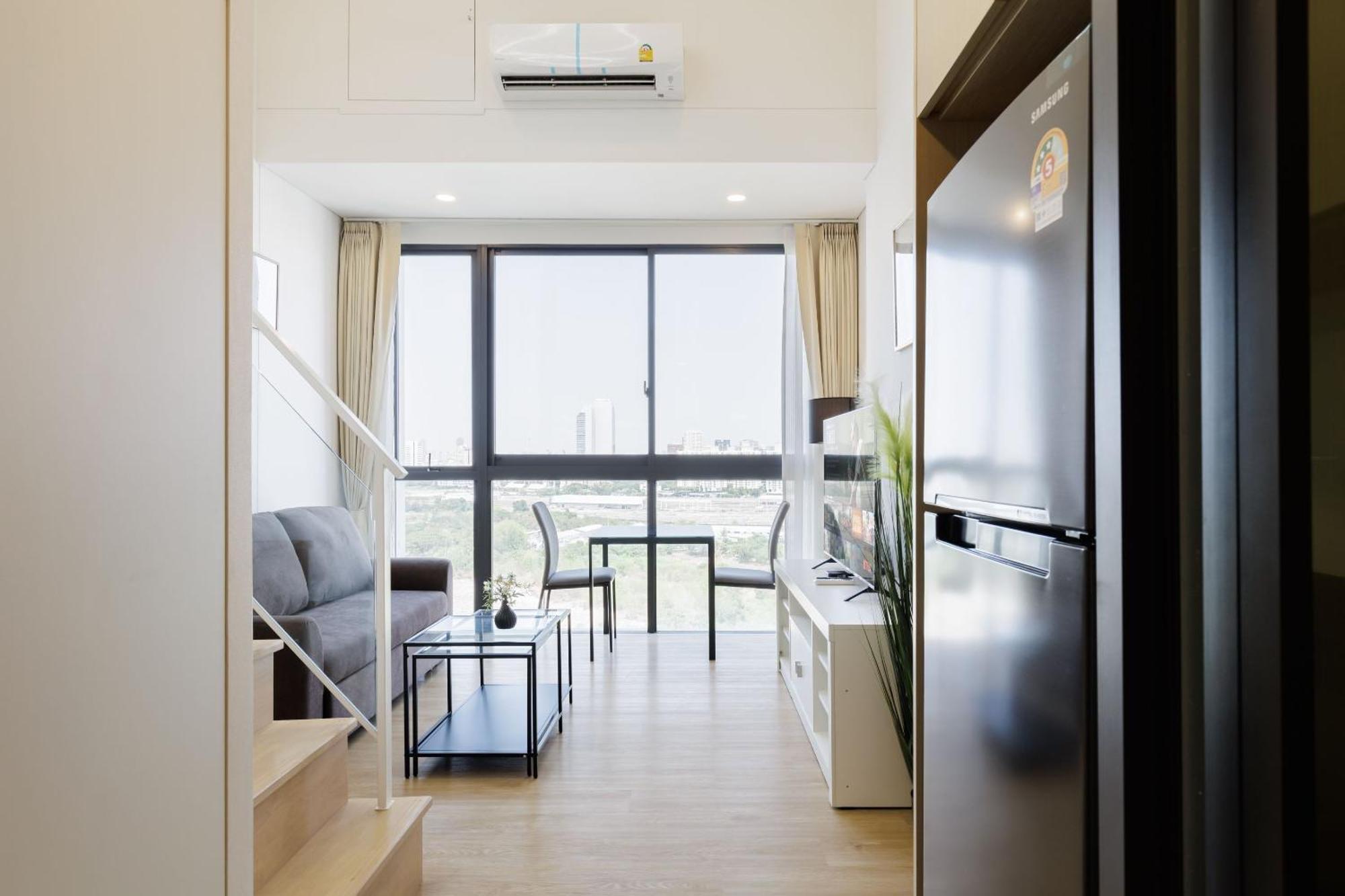 Loft Pool Superior Near Jodd Night Market 500mbps Wi-fi Twin Appartement